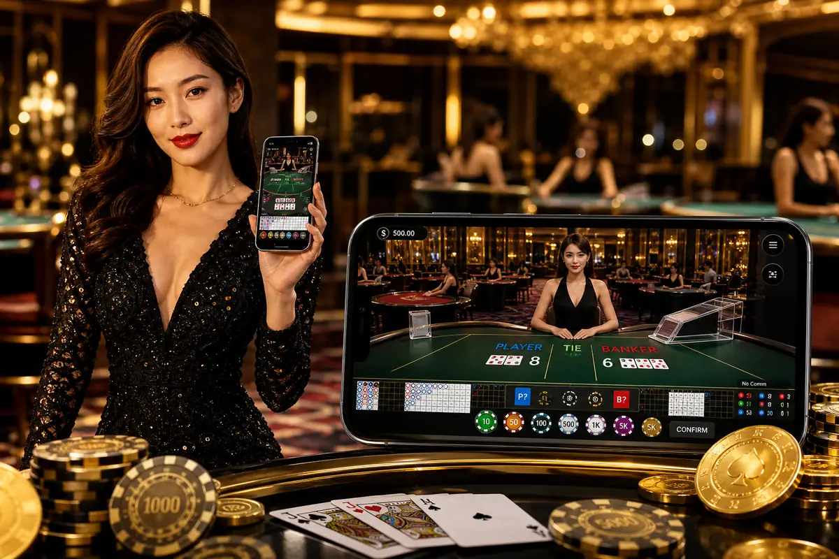96ace Casino meja baccarat dealer langsung
